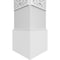Ekena Millwork Craftsman Classic Square Non-Tapered Mid-Century Fretwork Column w/ Standard Capital & Standard Base CC1210ENMIDCSCS - alternate 3
